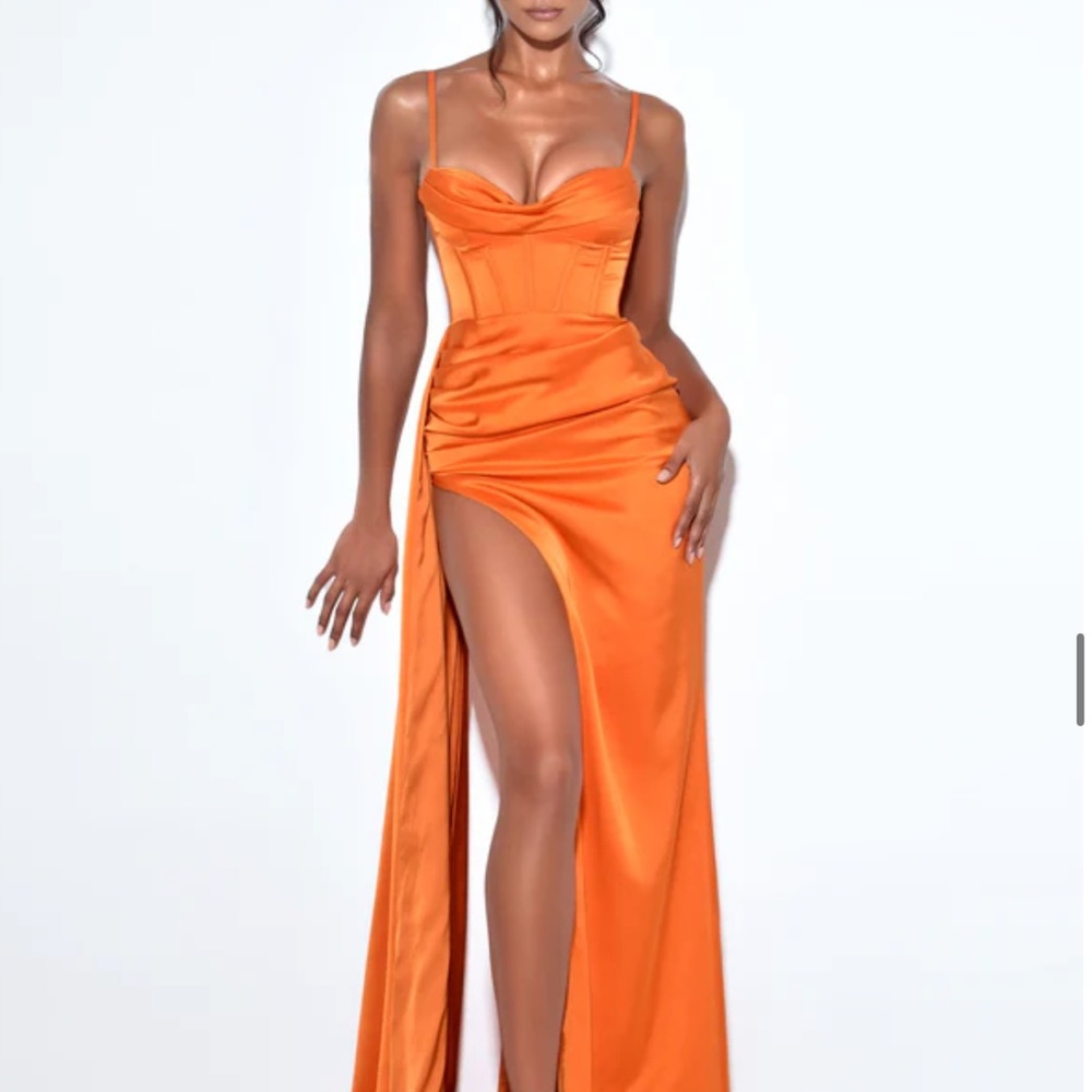 Orange dress from miss circle just worn once .